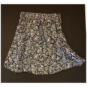 Hollister Blue & White Floral Skirt Size XS